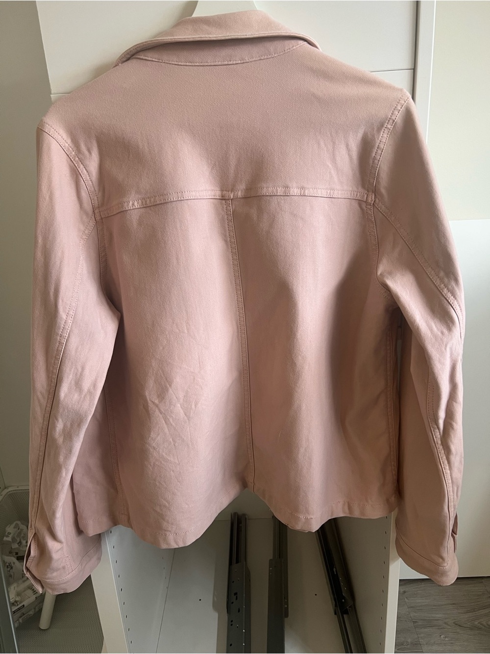 French Connection Pale Pink Cotton Jean Jacket - Picture 4 of 9